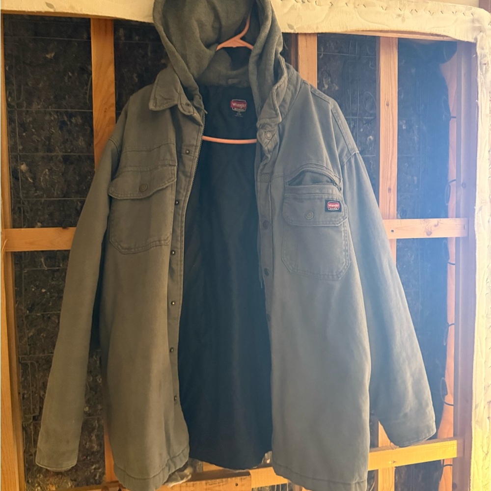 Wrangler Gray Work Jacket - image 1